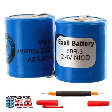 Exell Battery Razor Battery For Norelco Razors 800RX, 805RX, 815RX EBR-3